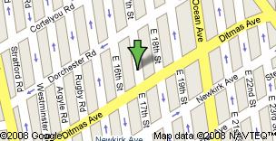 Click for Google Map of E. 17th Street in Ditmas Park Brooklyn
